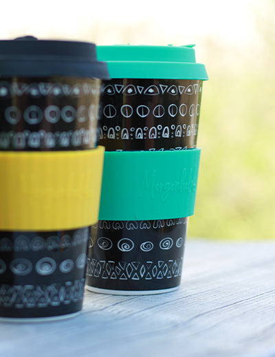 BLACKY OCEAN – Coffee-to-go-Becher aus Porzellan
