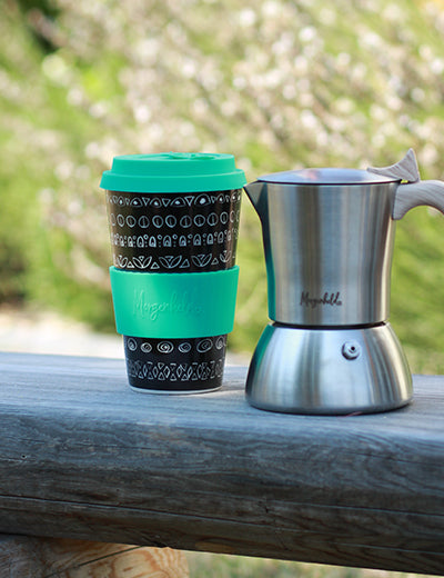 BLACKY OCEAN – Coffee-to-go-Becher aus Porzellan