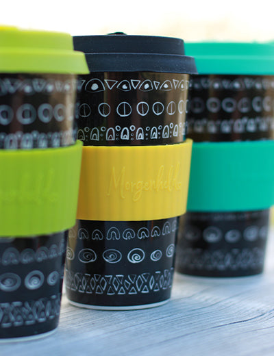 BLACKY LIME – Coffee-to-go-Becher aus Porzellan