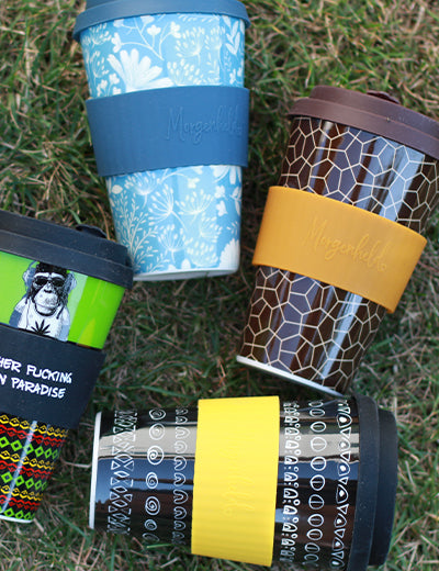 BLACKY SUN – Coffee-to-go-Becher aus Porzellan