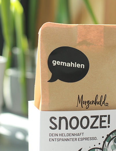 Espressobohnen SNOOZE! gemahlen
