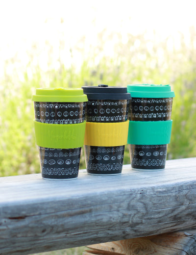 BLACKY LIME – Coffee-to-go-Becher aus Porzellan