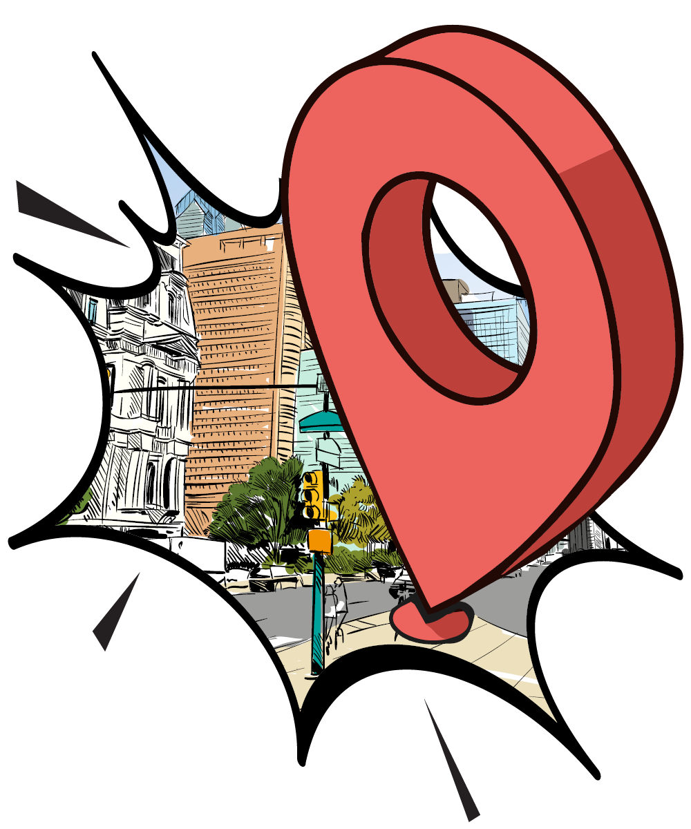 Bild für den Button Morgenheld kauf vor Ort mit einem großen Standorticon
