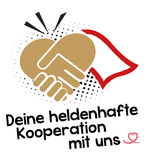 Button mit zwei Händen für eine Morgenheld Kooperationsanfrage