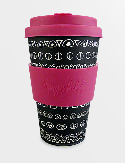 Nachhaltiger Coffee-to-go-Becher BLACKY BERRY für heiße Getränke

