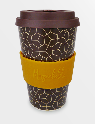 Nachhaltiger Coffee-to-go-Becher BROWNIE für heiße Getränke