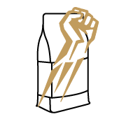 Morgenheld Icon für Kaffee mit Superkraft