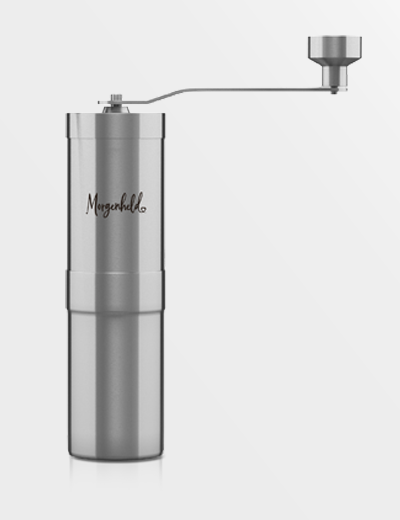 Morgenheld Handkaffeemühle aus Edelstahl mit Keramik-Kegelmahlwerk – frisches Kaffeepulver für Espresso, French Press und Filterkaffee, plastikfrei und lebensmittelfreundlich